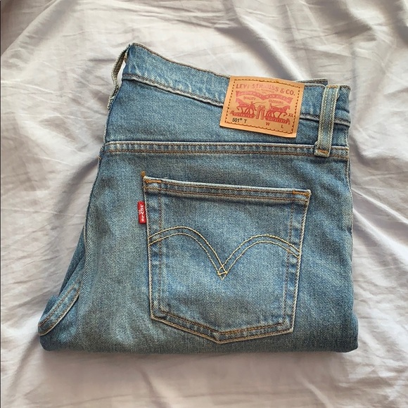Levi's 501 Tapered Style Blue Denim Jeans - Picture 9 of 9